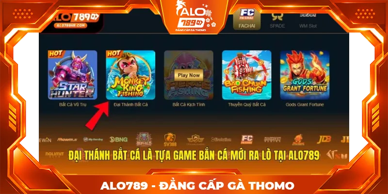 Đại Thánh Bắt Cá là tựa game bắn cá mới ra lò tại ALO789