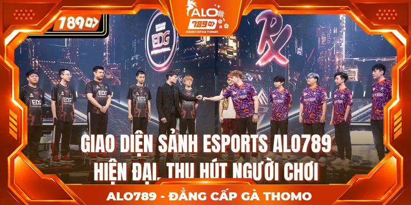 Giao diện sảnh Esports ALO789 hiện đại, thu hút người chơi 